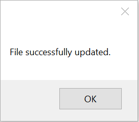 Update File Success