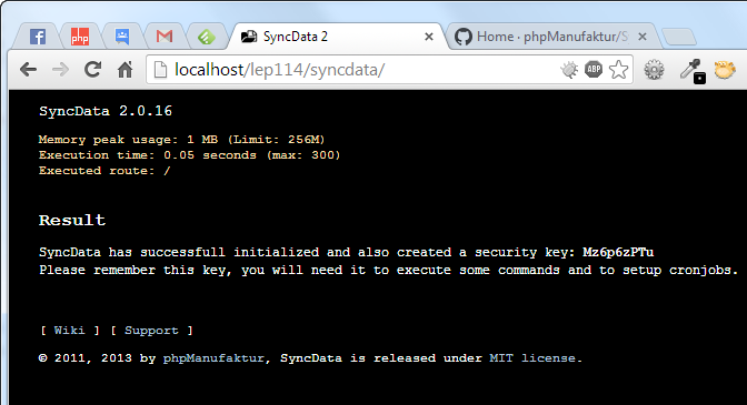 SyncData is initialized